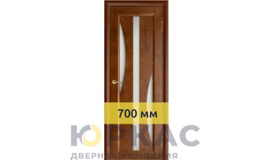 Дверь межкомнатная Массив сосны Вега 4 ЧО Темный орех