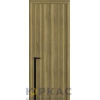 Дверь межкомнатная Квалитет К21 Дуб серый кромка ABS молдинг черный