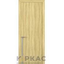 Дверь межкомнатная Квалитет К21 Дуб натуральный кромка ABS молдинг серебро