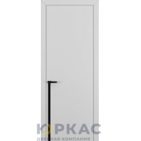 Дверь межкомнатная Квалитет К21 Матовый Серый кромка ABS молдинг черный