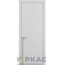 Дверь межкомнатная Квалитет К21 Матовый Серый кромка ALU Серая молдинг серебро