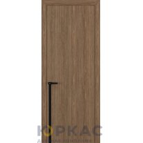 Дверь межкомнатная Квалитет К21 Орех шоколад кромка ABS молдинг черный