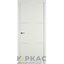 Дверь межкомнатная Urban 2 Emalex MidWhite молдинг серебро