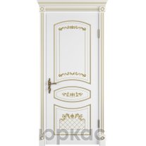 Адель ДГ 3D Winter Белая эмаль патина золото