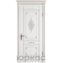 Веста ДГ 3D Winter Белая эмаль патина капучино