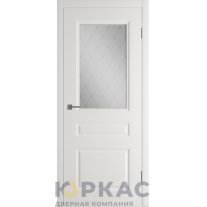 Дверь межкомнатная Winter Челси ДО матовое с рисунком Мокко эмаль