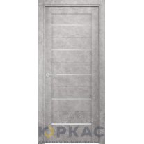 Дверь межкомнатная SMART Квадро 5 ДО сатинато Бетон