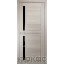 Дверь межкомнатная SMART Квадро 11 ДО черный лак Капучино