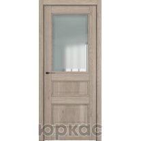 Дверь межкомнатная Ампир ДО Baguette B5 Сатинато с рамкой Милк вуд