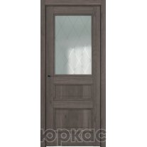 Дверь межкомнатная Ампир ДО Baguette B5 Сатинато ромб Дарк вуд