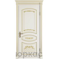 Адель ДГ 3D Winter Слоновая кость эмаль патина золото