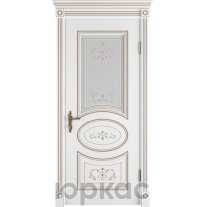 Амалия ДО 3D Winter Белая эмаль патина капучино