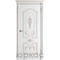 Ванесса ДГ 3D Winter Белая эмаль патина капучино