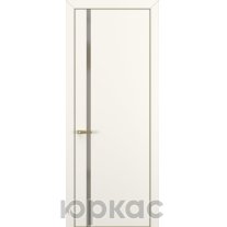 Дверь межкомнатная Квалитет К1 Silver Bronze Молочный матовый кромка ALU Золотая