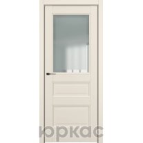 Дверь межкомнатная Ампир ДО Baguette B5 Сатинато с рамкой Матовый крем