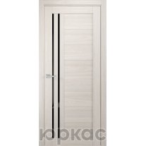 Дверь межкомнатная SMART Квадро 20 ДО черный лак Ясень арктический