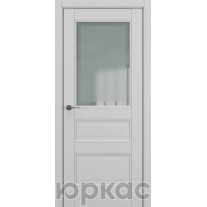 Дверь межкомнатная Ампир ДО Baguette B5 Сатинато с рамкой Матовый серый