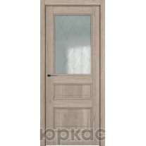 Дверь межкомнатная Ампир ДО Baguette B5 Сатинато ромб Милк вуд