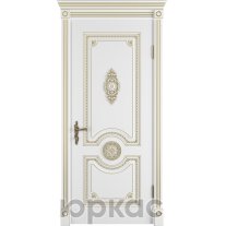 Грета ДГ 3D Winter Белая эмаль патина золото