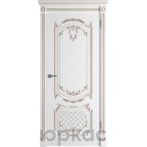 Орион ДГ 3D Winter Белая эмаль патина капучино