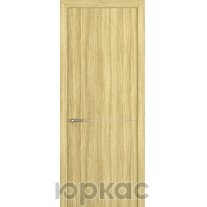 Дверь межкомнатная Квалитет К10 Дуб натуральный кромка ABS молдинг серебро