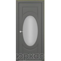 Дверь межкомнатная Лувр ДО ART Classic Сатинато Темно-серая эмаль Т2