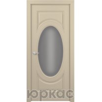 Дверь межкомнатная Лувр ДО ART Classic Графит Бежевая эмаль Т2