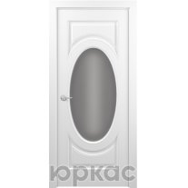 Дверь межкомнатная Лувр ДО ART Classic Графит Белая эмаль Т2