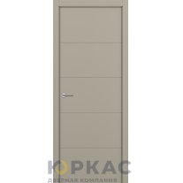 Дверь межкомнатная Groove ДГ ART Lite Серый шелк эмаль