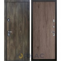 Дверь входная Техас (Дуб коньяк, Дуб салинас темный)