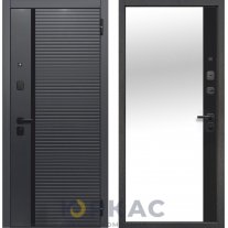 Дверь входная Гарда 9 см Черное Зеркало Сатин черный