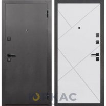 Дверь входная Гарда 7 см Серебро Белый матовый