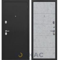 Дверь входная Гарда 7.5 см Букле Черный Бетон снежный