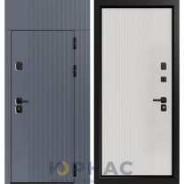 Дверь входная Армада TOR (эмаль RAL 9011, эмаль RAL 9003)