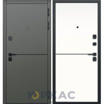 Дверь входная Гарда 9 Молдинг Эмалит белый