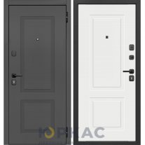 Дверь входная Гарда Графит Эмалит белый