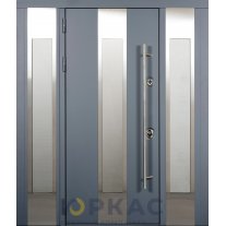 Дверь входная Юта дверная группа (серо-синяя) под заказ