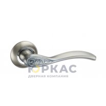 Ручка дверная Равэлло E9 круг SN/PC Lockit