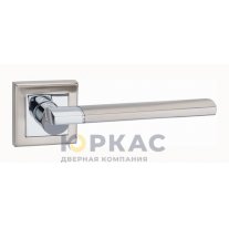 Ручка дверная Капри AL E8 квадрат SN/PC Lockit