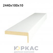 Наличник дверной телескопический ART Classic 2440x100x10 Белая эмаль