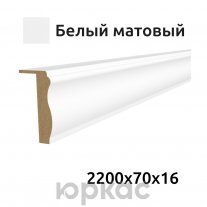 Наличник дверной телескопический Baguette B4 70 Белый матовый