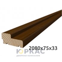 Коробка дверная Вилейка Темный орех с уплотнителем