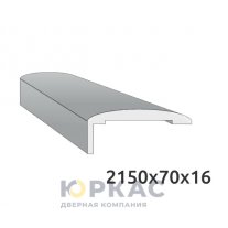 Наличник дверной Вилейка полукруглый телескопический Белый