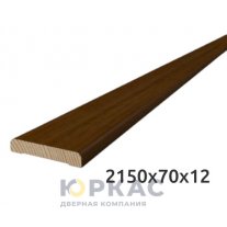 Наличник дверной Вилейка плоский Темный орех