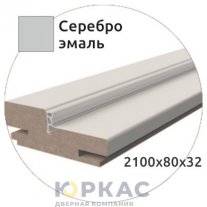 Коробка дверная телескопическая Winter Серебро эмаль Modern