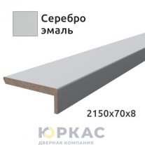 Наличник дверной телескопический Winter/Эстель 70 Серебро эмаль