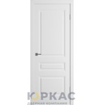 Дверь межкомнатная Winter Норра 3 ДГ Белая эмаль