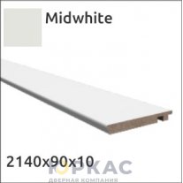 Наличник дверной компланар Urban 90 Emalex Midwhite
