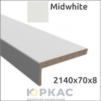 Наличник дверной телескопический Emalex Midwhite 70