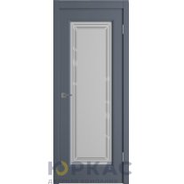 Дверь межкомнатная Winter Беатрис 1 ДО мателюкс матовое с гравировкой Графит эмаль